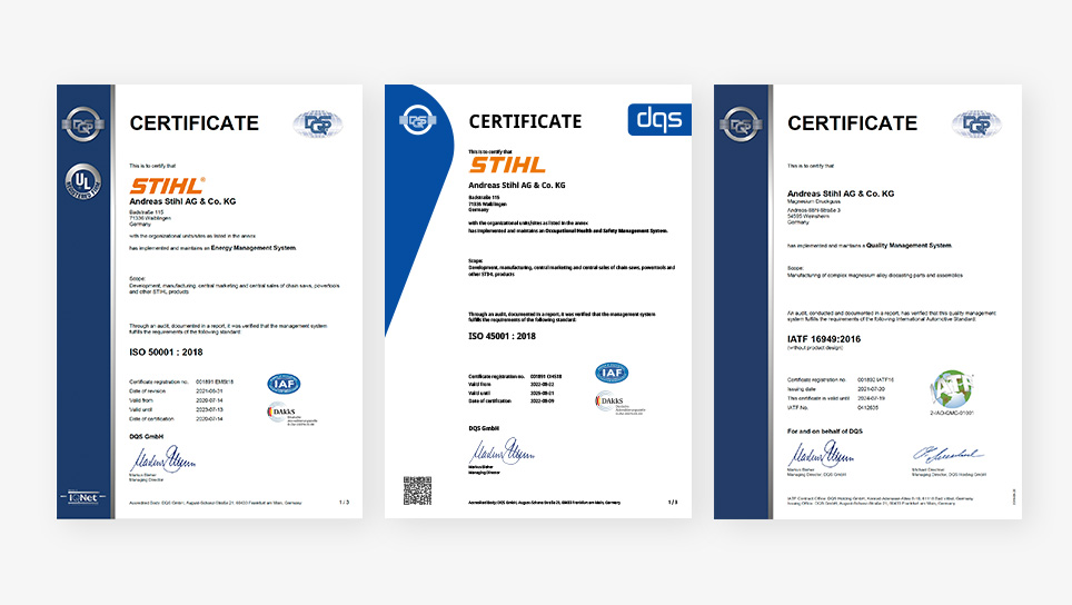 ISO certification