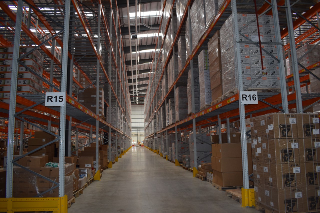 Interior of warehouse